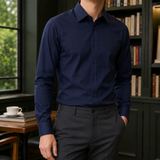 Roland Slim Shirt - Navy