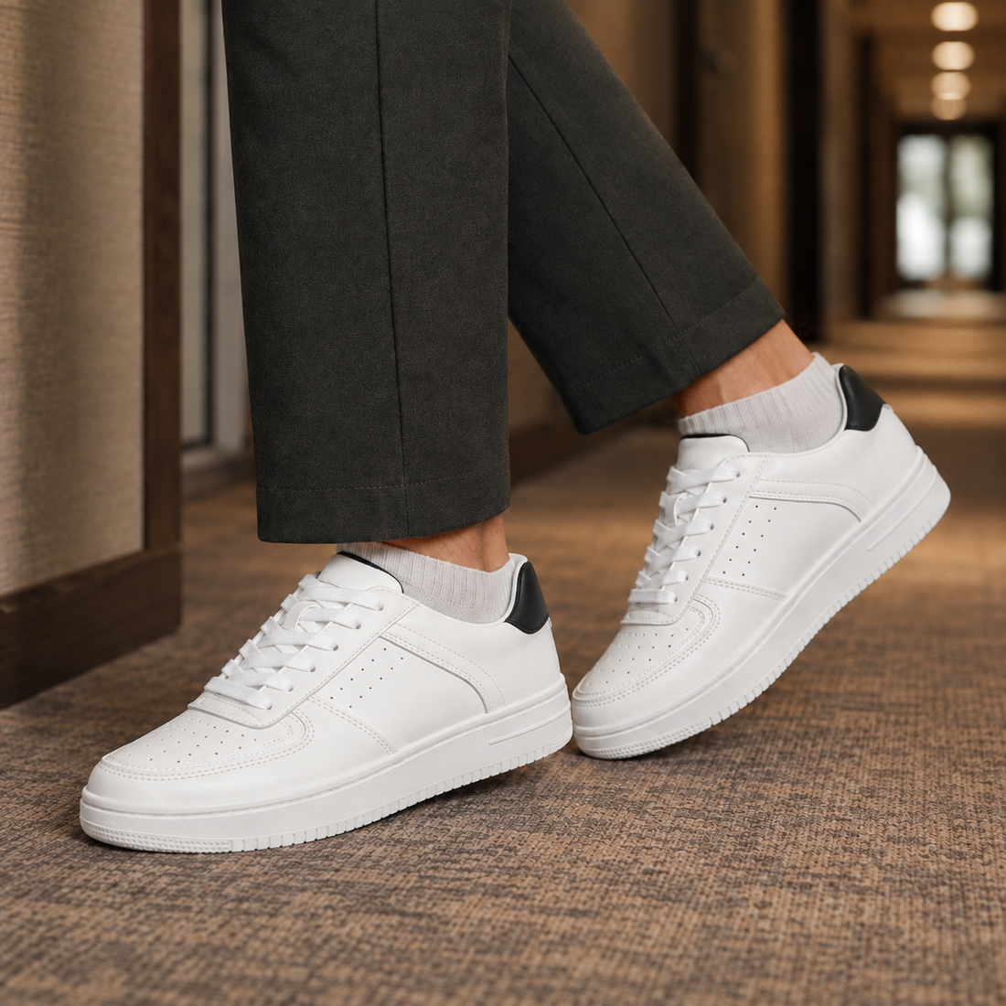 Bellini-Siena Lace-Up Sneakers - White Black