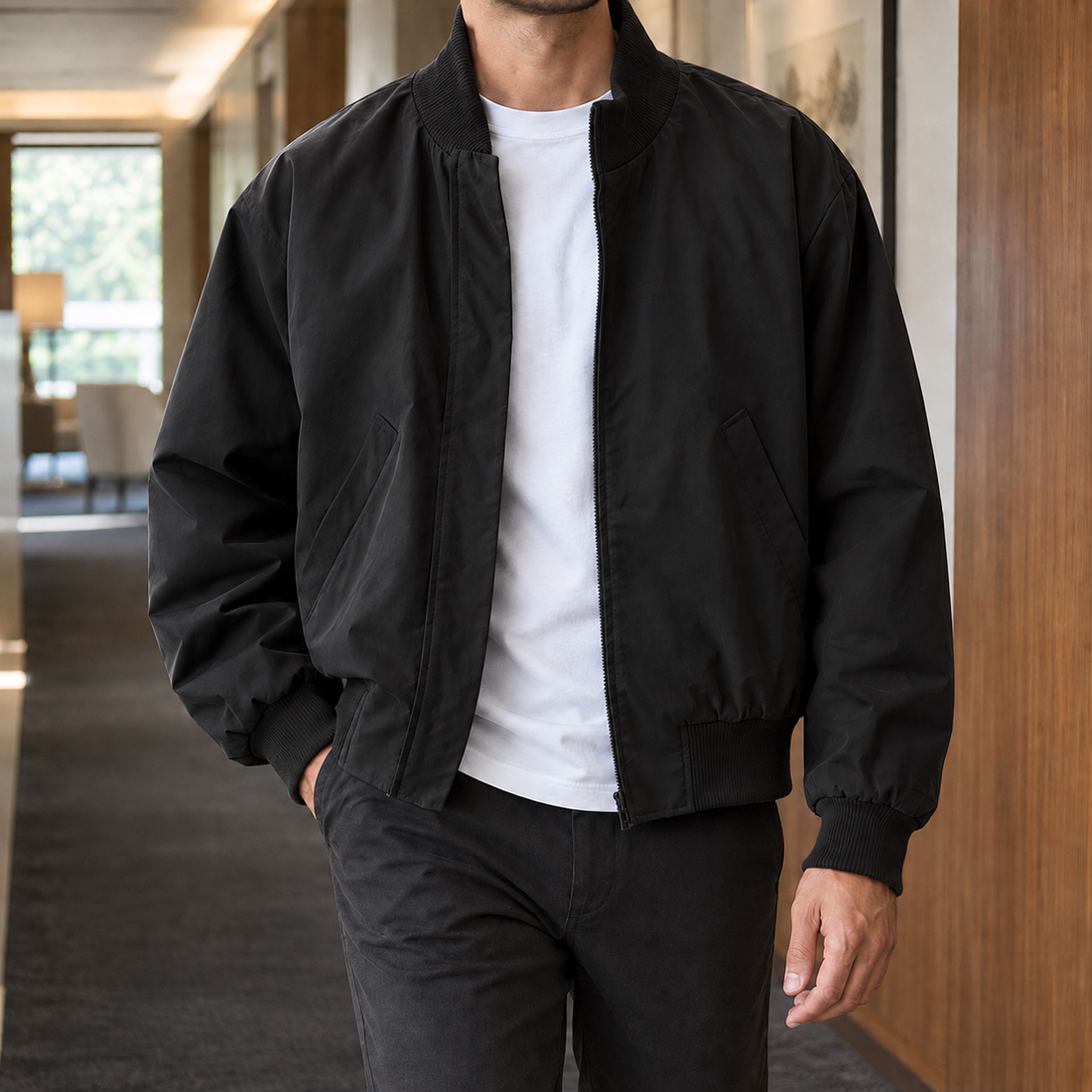 Mason Bomber Jacket - Black