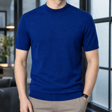 Daniel Mock Neck Sweater - Royal Blue