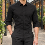 Renard Slim Fit Shirt - Black