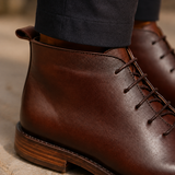 Neroni Leather Ankle Boots - Lead Product Detail
