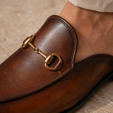 Marcello Leather Mules - Lead Product Detail