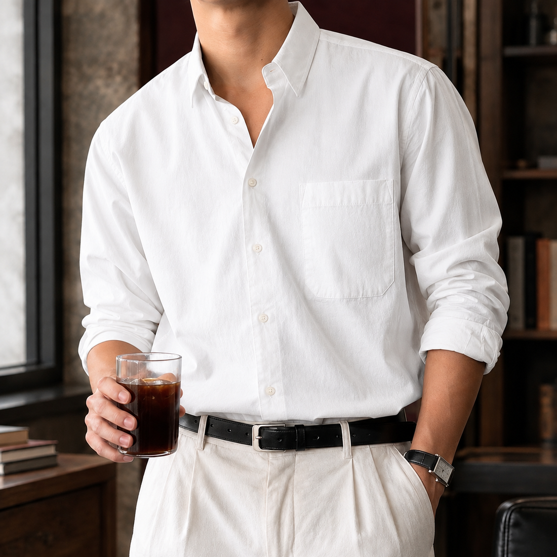 Blake Relaxed Shirt - White