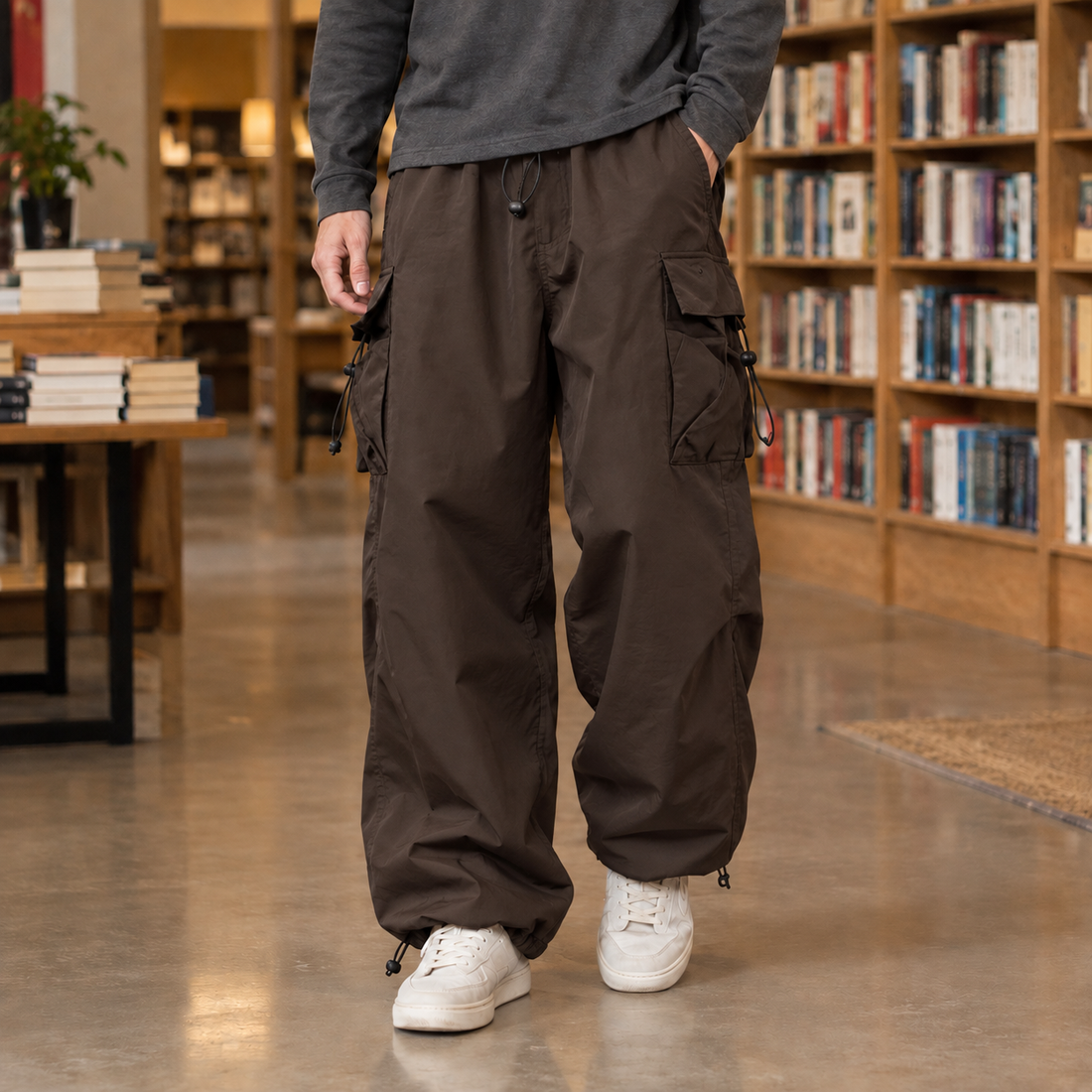 Wyatt Relaxed Cargo Pants - Brown