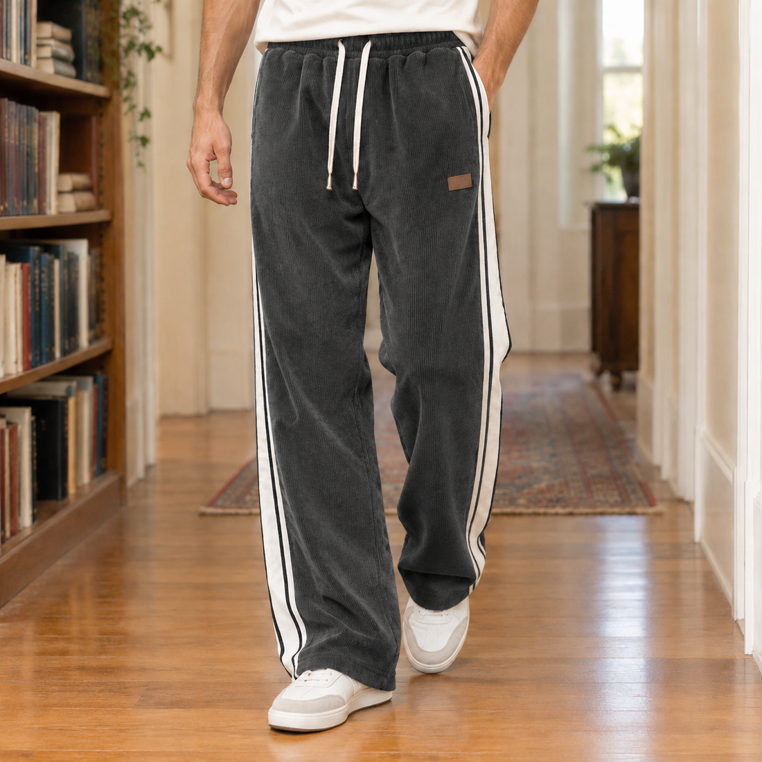 Knox Straight Leg Pants - Charcoal Gray