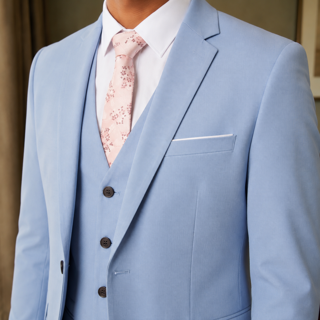 August Slim Suit - Lead Product Detail