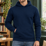 Damien Pullover Hoodie - Navy Blue