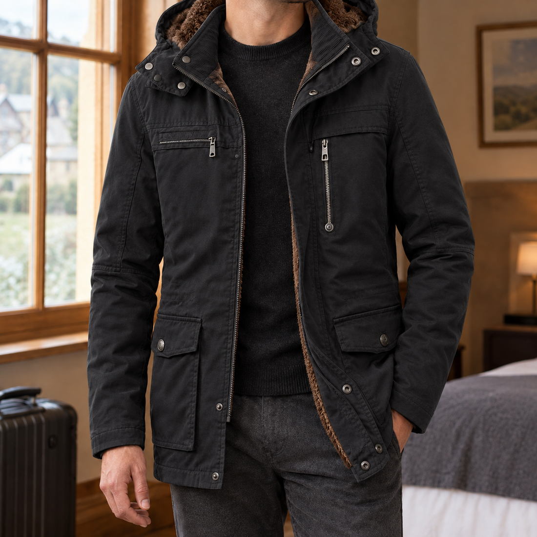 Oliver Utility Jacket - Black