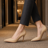 Poggio-Milano Pointed Heels - Nude