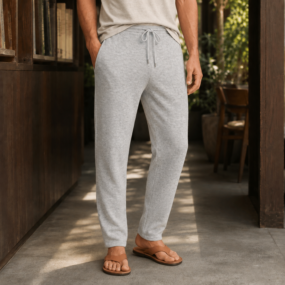 Wyatt Merino Wool Pants - Light Gray