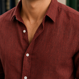 Claude Linen Shirt - Lead Product Detail