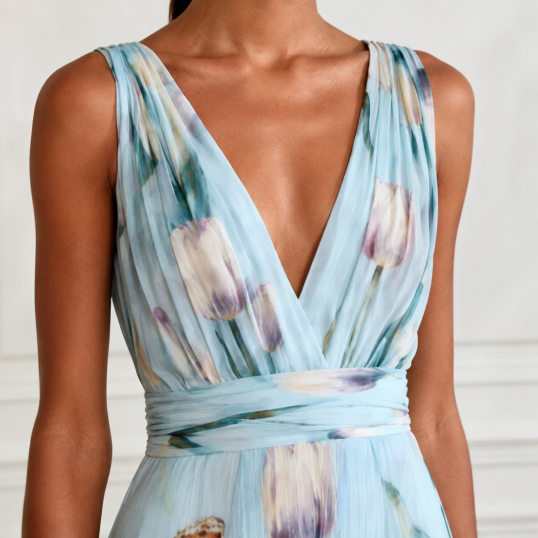 Annabel-Lane Plunge Maxi Dress - Lead Product Detail