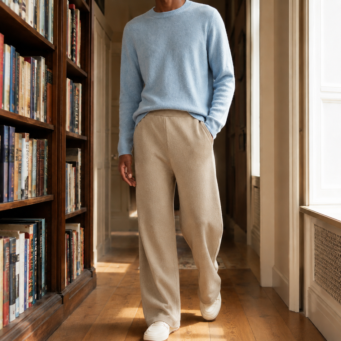 Florian Merino Wool Pants - Khaki