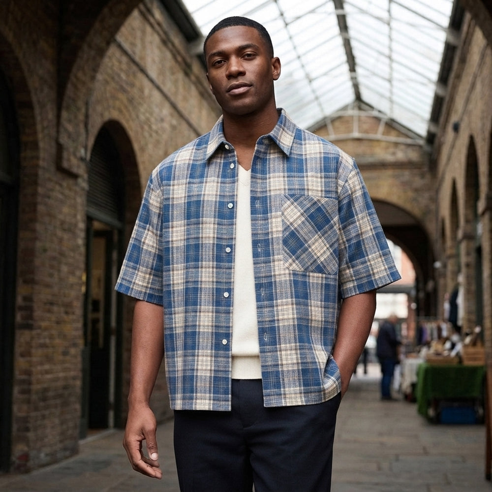 Wyatt Plaid Shirt - Blue