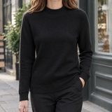 Giulietta-June Mock Neck Sweater - Black