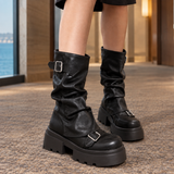 Zeno-Parma Platform Boots - Black
