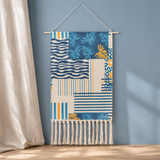 Florian Geometric Wall Hanging - Blue Tropical