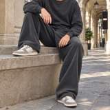 Blake Straight Leg Pants - Dark Gray
