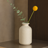 Fernbank Sculptural Porcelain Vase - Cream Speckled