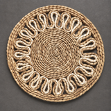 Arthur Woven Placemat - Round Floral