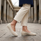 Capri Knit Flats - Crème