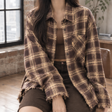 Godiva Plaid Jacket - Brown Check