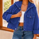 Antonia-Rae Hooded Jacket - Royal Blue