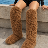 Melfi-Siena Shaggy Boots - Brown