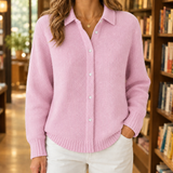 Sabina-Skye Collared Sweater - Pink
