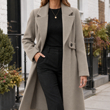 Brigitta-June Longline Coat - Khaki