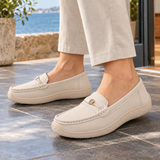 Campana-Verona Buckle Loafers - Off White