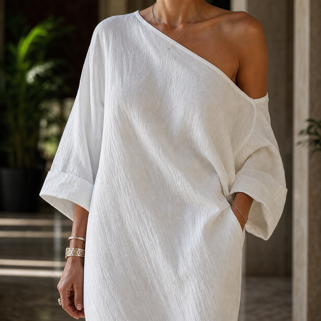 Vivienne One-Shoulder Dress - Lead Product Detail