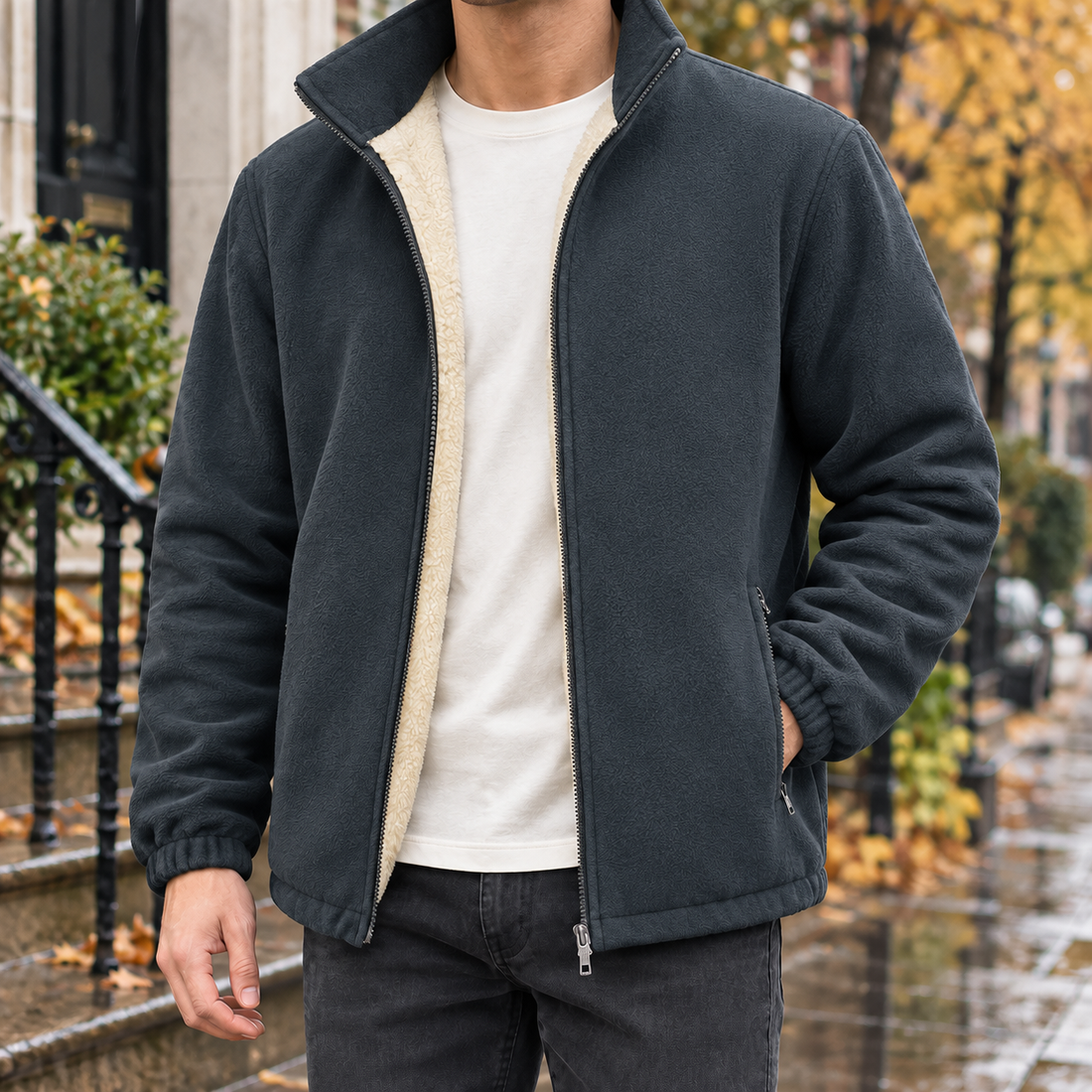 Florian Cashmere Jacket - Dark Gray