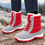 Livorno-Volo Fleece Lined Snow Boots - Red