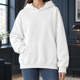 Cora Relaxed Hoodie - White