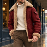 Connor Aviator Jacket - Brick Red