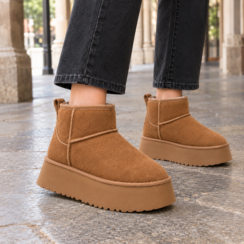 Savona-Parma Platform Boots - Camel