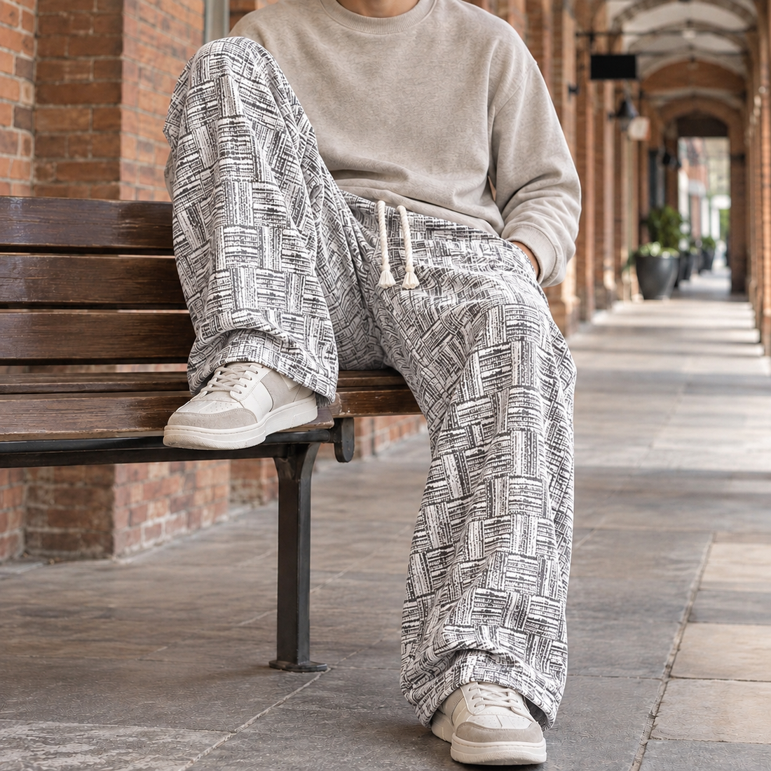 Hudson Wide Leg Pants - White