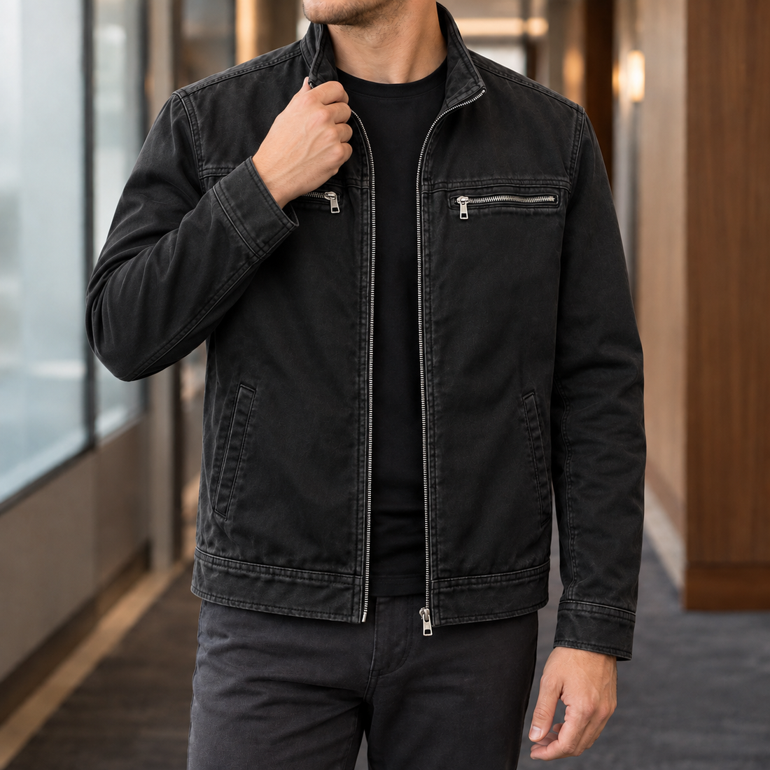 Mason Utility Jacket - Black