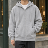 Dylan Relaxed Zip Hoodie - Gray