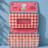 Wyatt Tiered Wall Organizer - Pink Gingham
