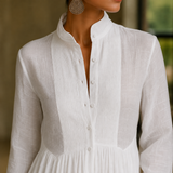 Evangeline Button-Front Maxi Dress - Lead Product Detail
