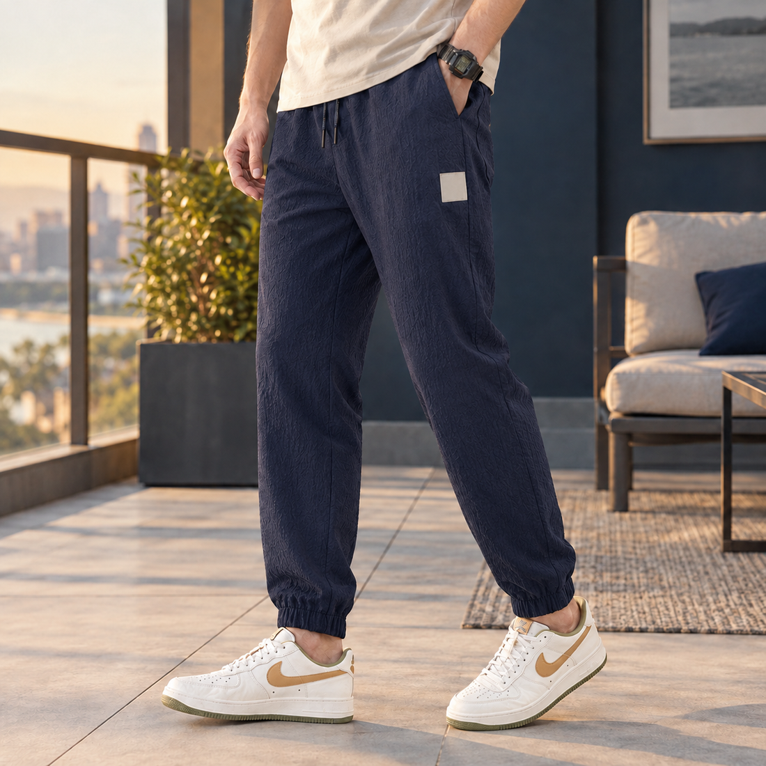 Carter Tapered Pants - Navy