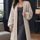 Isla-Grace Longline Cardigan - Khaki