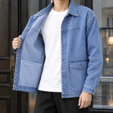 Blake Relaxed Denim Overshirt - Blue