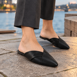 Bembo Stiletto Mules - Black