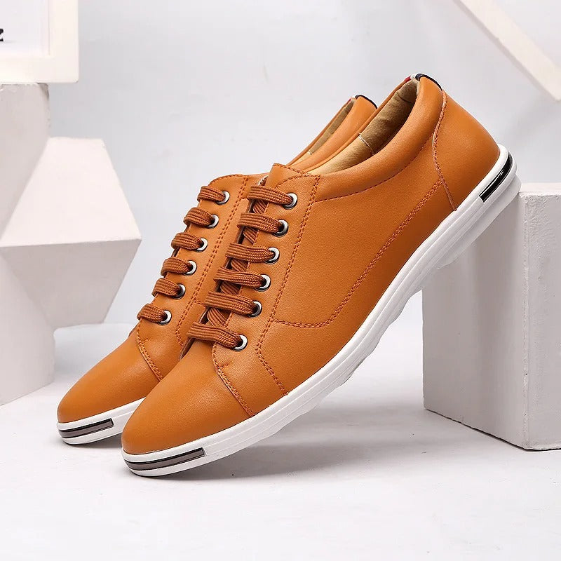 Verona Lace-Up Sneakers - Tan