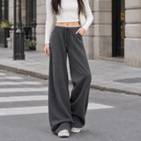 Joelle-Jane Wide Leg Pants - Slate Gray