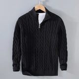 Avellino Cable-Knit Sweater - Black